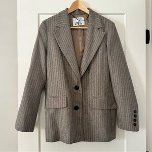 New Zara Wool Blazer Studio Collection
